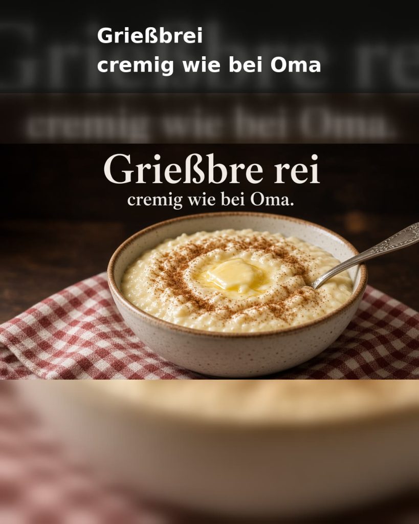 Grießbrei richtig cremig