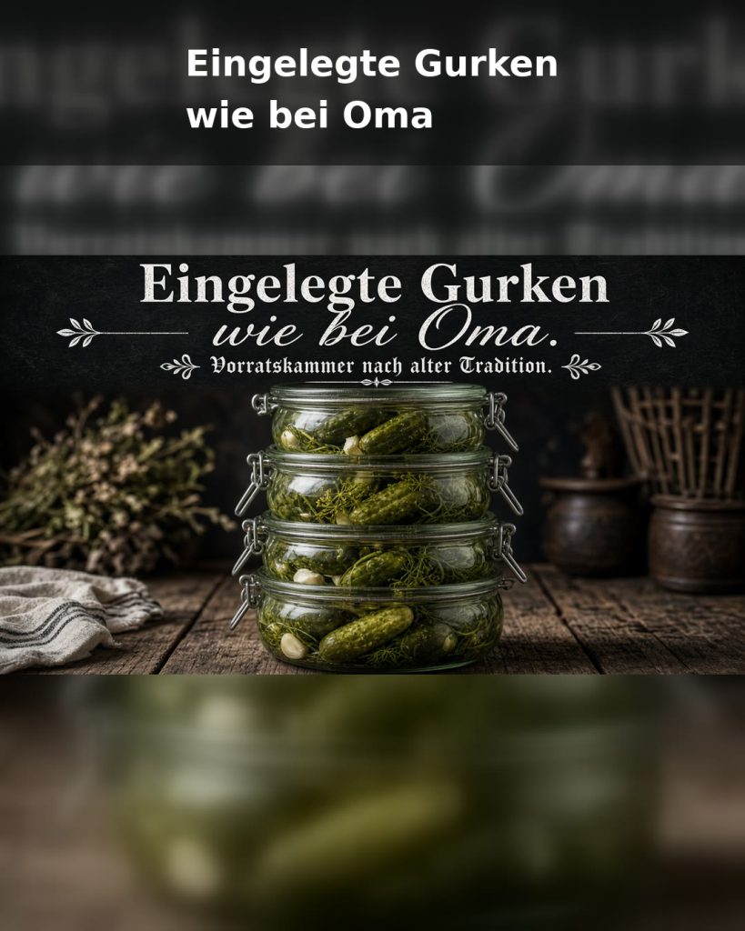 Eingelegte Gurken wie bei Oma