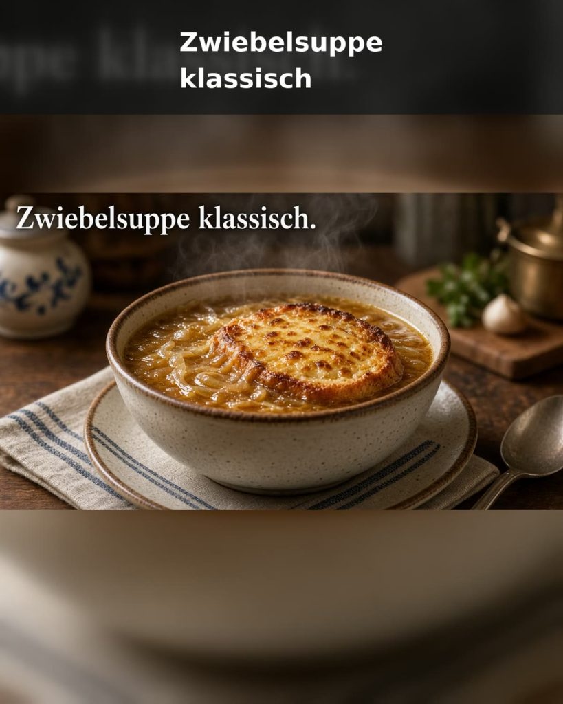 Klassische Zwiebelsuppe wie bei Oma